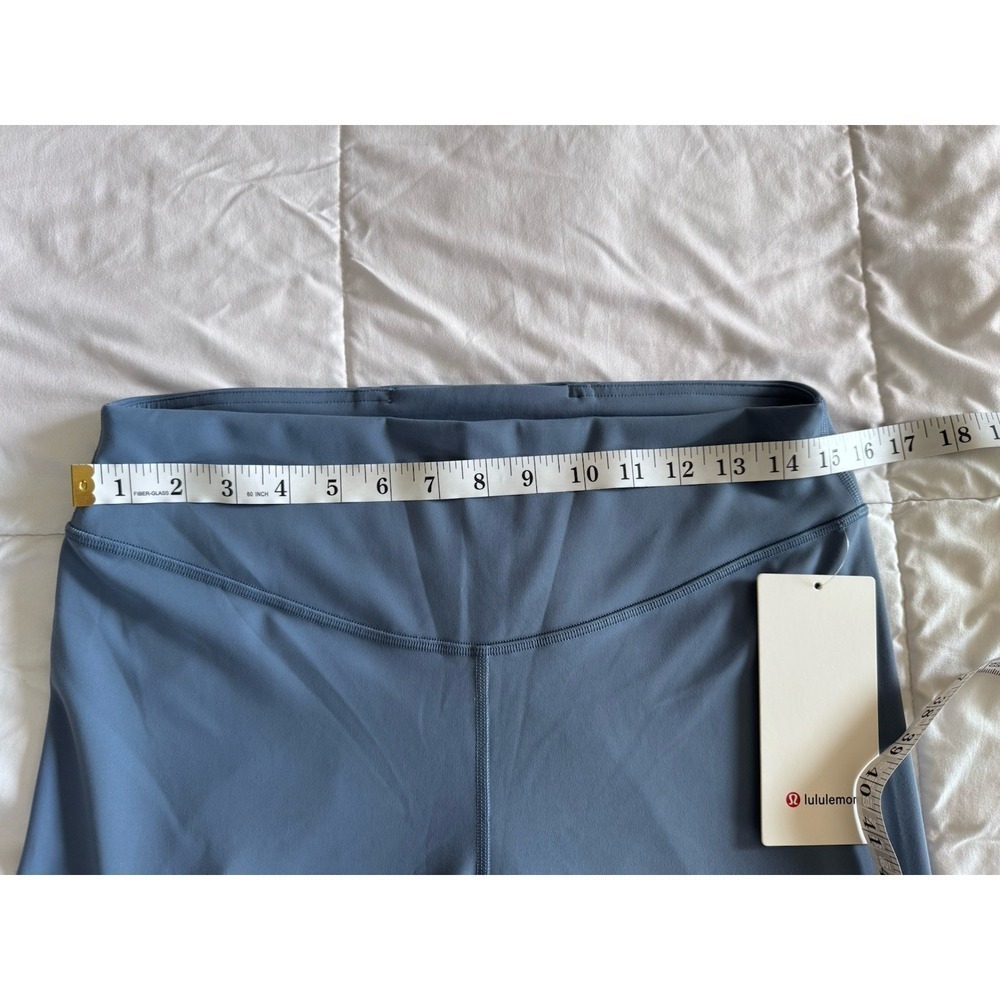 New Lululemon Wunder Under SmoothCover HR Tight 25" Size 12 Leggings Washed Blue - Picture 4 of 11